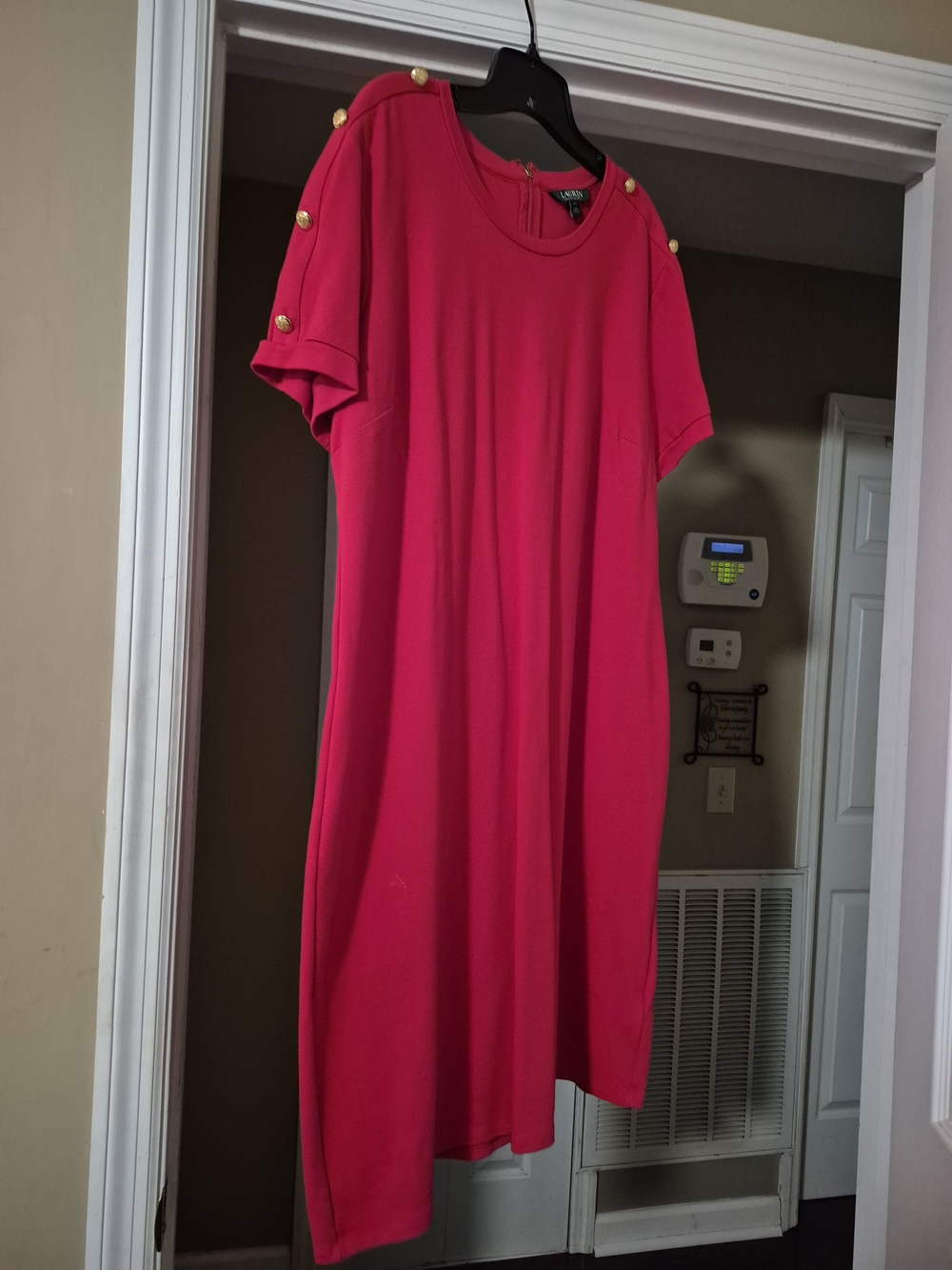Ralph Lauren Bright RED Crewneck Dress